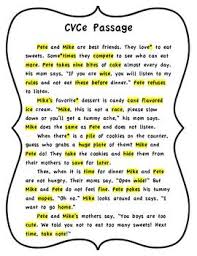 Cvce Highlighting Passage Magic E Words Reading Passage Magic E Words Reading Passages Magic E