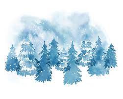 Winter Wonderland Christmas Trees Art Print Digital Download Etsy Winter Wonderland Background Winter Wonderland Wallpaper Christmas Tree Art