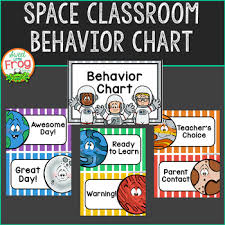 space classroom behavior chart