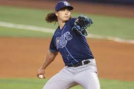 Tampa bay rays ace tyler glasnow announced tuesday that he has a small tear in the ulnar collateral ligament in his throwing elbow, an injury that often requires tommy john surgery, though. Tampa Bay Rays Tyler Glasnow Debuts Elite New Slider On Opening Day Draysbay