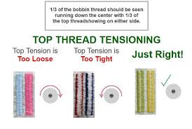 adjusting thread tensions bobbin tension