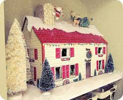 Corey Moortgat Collage Artist The Christmas Dollhouse Vintage Christmas Dollhouse Christmas Vintage Christmas Decorations