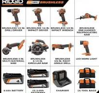 18V SubCompact Brushless Cordless 8-Tool Combo Kit with (2) 2.0 Ah  Batteries, 4.0 Ah Battery, Charger, and Bag