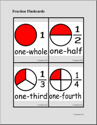 Because some decimal numbers might have a lot of decimal places with multiplication and division, you must set the maximum number of decimal places you will use in your answer. Fractions Set 1 Color Flashcards Abcteach