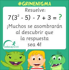 Check spelling or type a new query. Acertijo Matematico Pasatiempos Enigmas Con Operaciones Educaplanet Apps
