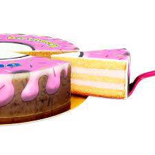 Überzogen wurde der kuchen mit fondant unter dem sich eine helle ganche befindet. Homer Simpsons Auf Donut Torte