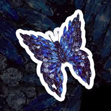 blue butterfly brooch