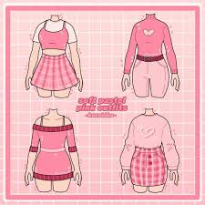 Pls pls watch your name if you have time. Cute Anime Clothes Drawing Pink Animes