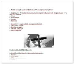 Download soal tematik kelas 5 semester 2 tema 8 subtema 1. Contoh Soal Agama Kristen Kelas 6 Sd Dan Kunci Jawaban Revisi Ops Sekolah Kita