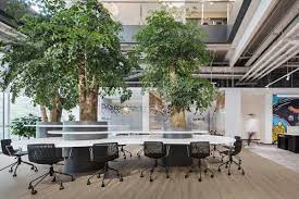 Bairong Offices Beijing Office Snapshots Indoor Courtyard Office Design Biophilic Design