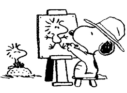 Easy and free to print peanuts coloring pages for children. Snoopy Drawing Woodstock On Canvas Coloring Pages Best Place To Color