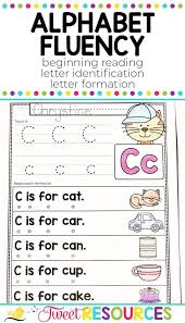 Alphabet Letter Fluency Sentences To Teach Beginning Sounds Reading Ell Teaching The Alphabet Teaching Letters Kindergarten Letters