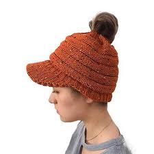 It's as easy as knitting a regular beanie style, but with the added feature of a hole to. Buy Culater Orange One Size Women Knit Hat Winter Beanie Classicmessy Ponytail Bun Hat Bobble Beanie Hat Features Price Reviews Online In India Justdial