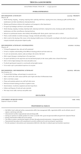 Your duties will include ensuring that assigned rooms are fully stocked, cleaned, and serviced to a high standard. Housekeeping Attendant Resume Sample Mintresume