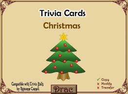 These are the best questions to ask when playing christmas trivia with your family this holiday season. Second Life Marketplace Trivia Christmas Xmas By Dracona