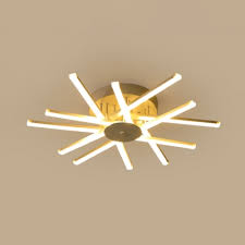 Sunburst flushmount light fixture (colors). White Sunburst Shaped Ceiling Lighting Minimalism Acrylic Led Semi Flush Mount Light Fixture Beautifulhalo Com