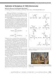 It is a nucleophilic addition reaction. Pdf Hydration Of Acetylene A 125th Anniversary