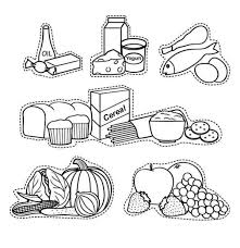Dibujos De Comida Para Colorear