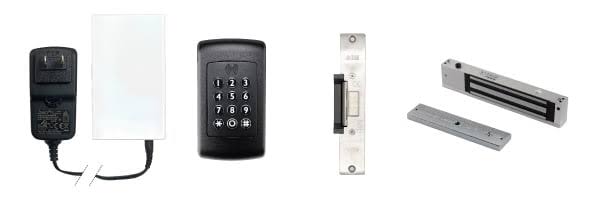 Standard Modular Door Hardware Set Components, AI generated