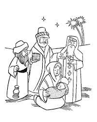 According to tradition, these three wise men offered to god born gifts like gold, frankincense and myrrh. Baby Jesus Three Wise Men Christmas In Baby Jesus Nativity Coloring Page Jesus Coloring Pages Christmas Coloring Pages Nativity Coloring Pages