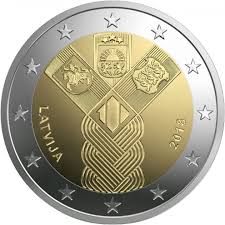 Latvia replaced its previous currency, the lats, with the euro on 1 january 2014, after a european union (eu) assessment in june 2013 asserted that the country had met all convergence criteria necessary for euro adoption. Latvia 2 Euro 2018 100 Years Of The Baltic States Eur30717