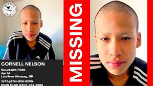 Cornell Nelson: Missing 14 Yr. Old Indigenous Boy