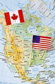 Nordamerika / politische übersicht 1:35 000.,nordamerika usa kanada landkarte karte map alt illustrationstafeln karten pläne illustrationsbeilage enzyklopädie landkarte kontinent amerika. Kanada Und Usa Flaggenstift Von Der Karte Stockbild Bild Von Gridded Land 58660407
