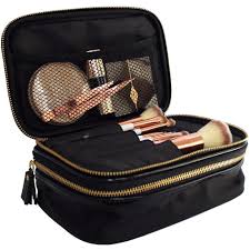 Black And Gold Makeup Bag Large Makeup Bag Organiser Black Gold Makeup Storage Bag Makeup Bag Organization Large Makeup Bag