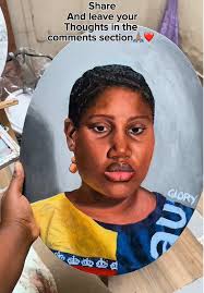 You guys please don’t let it flop🙏🏽 I really contemplated not posting  it🙏🏽🙏🏽 I’ll do a better job at painting me next time  🤌🏾😩😩#creatorsearchinsights #selfportrait #painting #arttrend