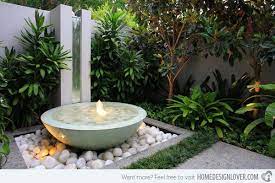 20 Water Feature Designs For Soft Touch In Your Garden Home Design Lover Courtyard Gardens Design Water Features In The Garden Small Courtyard Gardens