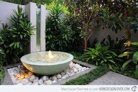 A herb spiral is a permaculture garden design for growing more food (herbs, flowers, berries and vegetables) in a small vertical space. 20 Water Feature Designs For Soft Touch In Your Garden Home Design Lover Courtyard Gardens Design Small Japanese Garden Water Features In The Garden