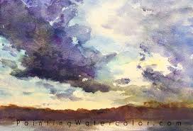 I's usually considered wrong to start a watercolor painting with the darkest value. Sunset Clouds Watercolor Painting Tutorial