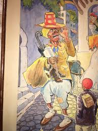 Disegno Guazzo Debut 20ème Illustratore Humour Africa Nord Firmato Altre  tecniche