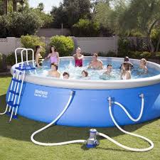 Bestway Fast Set 18 X 48 Swimming Pool Set Multicolor Portable Swimming Pools Swimming Pools Above Ground Swimming Pools