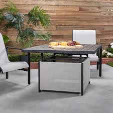 Great savings & free delivery / collection on many items. Style Selections Easton Park Square Outdoor Coffee Table 41 In W X 41 In L With Umbrella Hole In The Patio Tables Department At Lowes Com