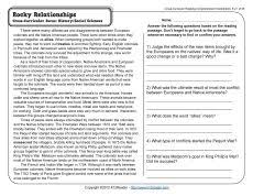 Rocky Relationships Reading Worksheets Spelling Grammar Comprehension Lesson Plans Nonfiction Reading Passages Reading Comprehension Worksheets Reading Comprehension