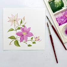 Maybe you would like to learn more about one of these? Pink Clematis Watercolor Painting My Giant Strawberry