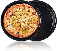 Amazon Com 8 Inch Professional Pizza Hjr Round Pan Tray Dish Non Stick Carbon Steel Baking Sheet For Oven Cake Cookies Pa In 2020 Cooking Essentials Round Pans Baking