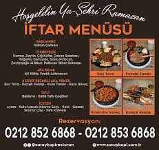 Iftar Menusu Saraykapi