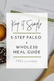 5 Step Paleo Whole30 Meal Guide Keep It Simple With Our Guide To Quick And Easy Whole Food Meals Whol Whole Food Recipes Whole 30 Recipes Mindful Living