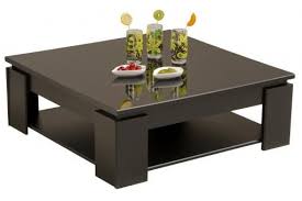 table basse en melamine brillante noire tertio table basse carree noire table de salon table basse