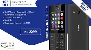 Ign Up With New User Get Extra 10 Off Get This Nokia 216 Dual Sim 2 4 Display For Only Inr 2299 Mozelo Nokia216 Du Dual Sim Feature Phone Mobile Camera
