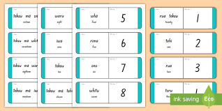 Simple printable posters showing the numbers from 1 to 20 and the maori number words. Numbers 1 20 Loop Cards Te Reo Maori Translation
