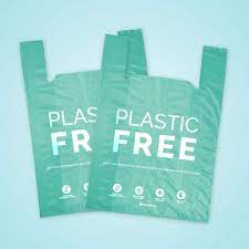 Medium T Shirt Bag Green Plastic Free Savabag