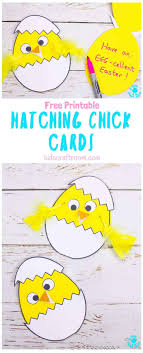 So they have tried to make simple cards for your friends. Hatching Chick Easter Card Craft Kids Craft Room