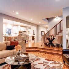 Step Down Living Room Design Ideas Pictures Remodel And Decor Sunken Living Room Modern Floor Plans Living Room Remodel