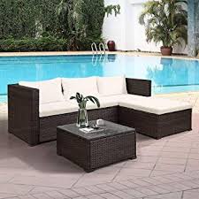 Beach House Outdoor Living Furniture Ideas Rhomtree 3 Piece Wicker Patio Furniture Set Wicker Patio Furniture Set Patio Furniture Sets Garden Patio Furniture