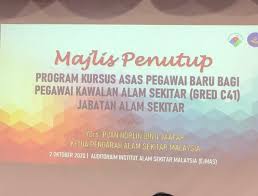 Gaji, kelayakan & tugas pegawai penyediaan makanan gred c41. Majlis Penutupan Program Kursus Jabatan Alam Sekitar Facebook