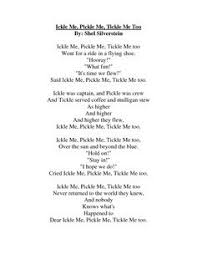 Shel Silverstein Poems Ickle Me Pickle Me Google Search Silverstein Poems Shel Silverstein Shel Silverstein Poems
