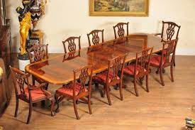 Free shipping on most dining room sets. Photo Of Regency Dining Set Pedestal Table And 10 Chippendale Chairs Mahogany Suite Regency Dining Table Unique Dining Room Dining Table